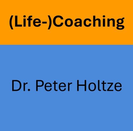 Logo zweiteilig mit der Aufschrift (Life-)Coaching Dr. Peter Holtze
